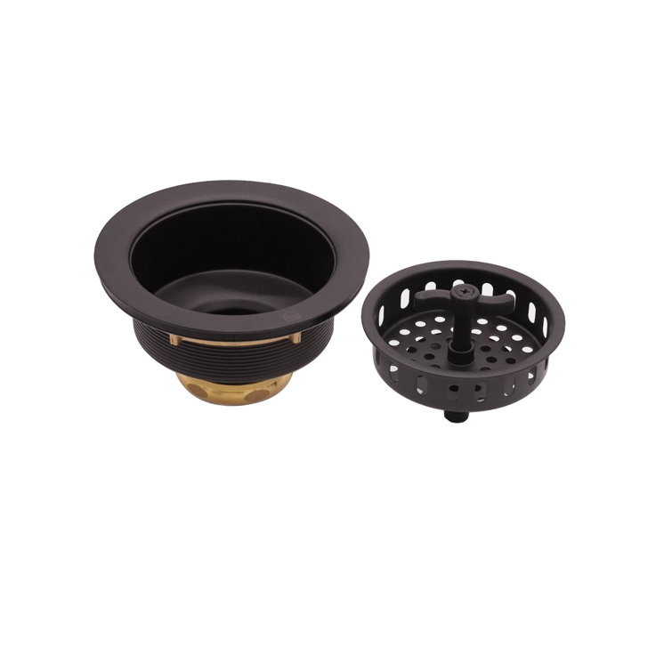 Oil Rubbed Bronze Wing Nut Style Kitchen Sink Basket Strainer