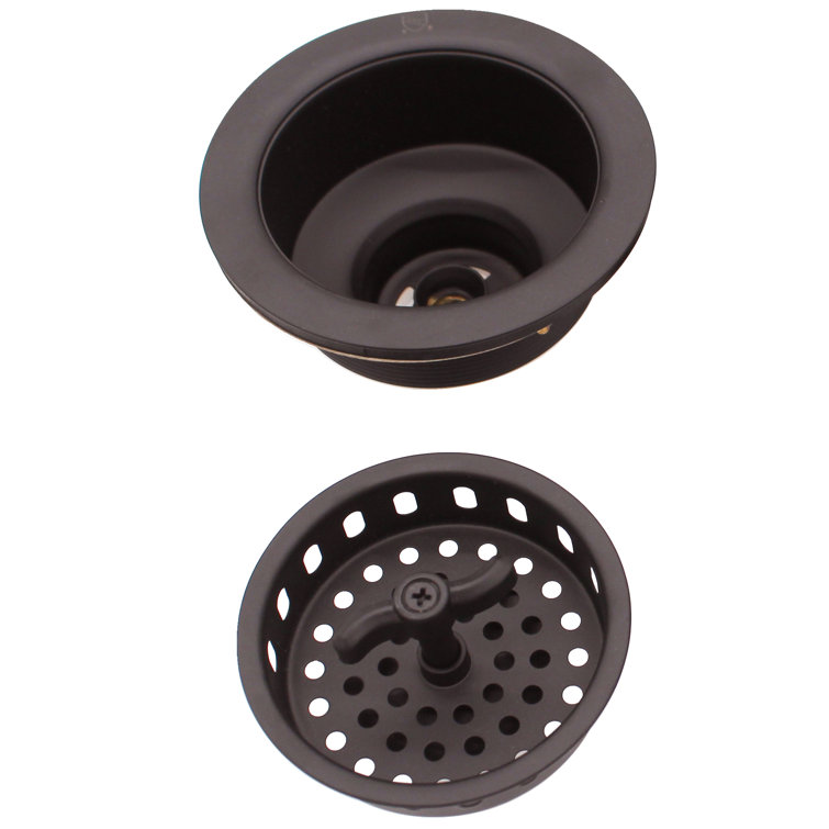 Oil Rubbed Bronze Wing Nut Style Kitchen Sink Basket Strainer