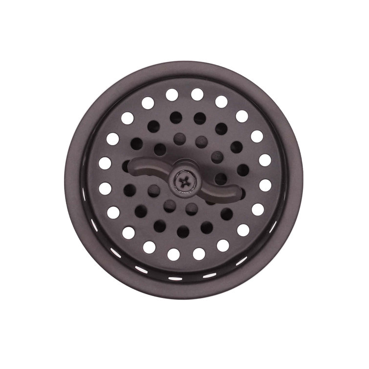 Oil Rubbed Bronze Wing Nut Style Kitchen Sink Basket Strainer