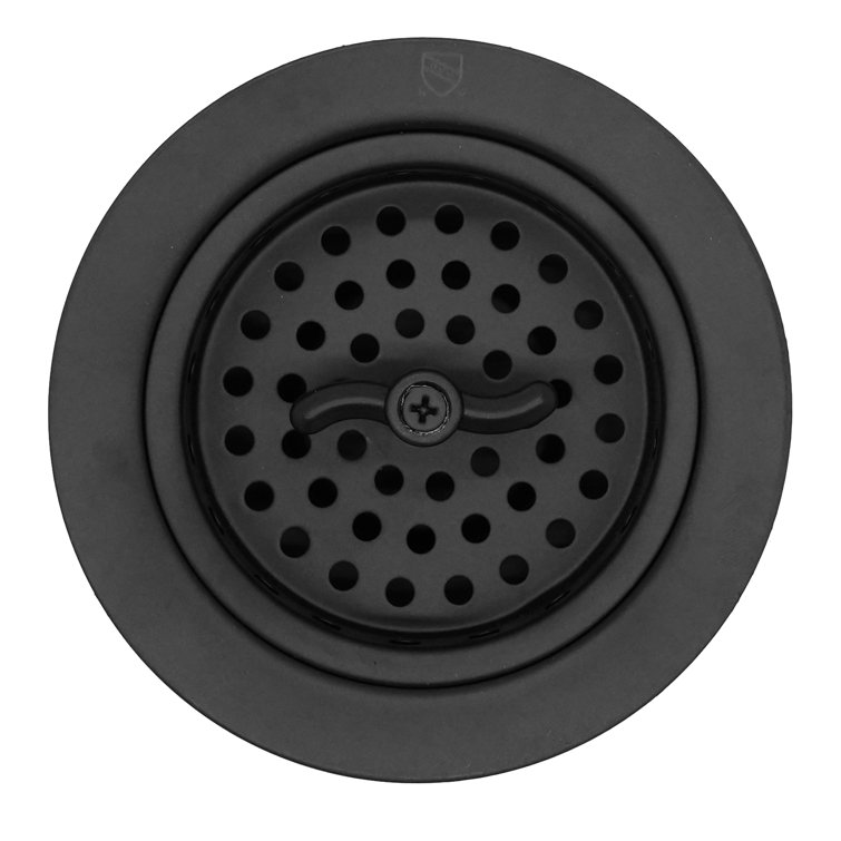 Matte Black Wing Nut Style Kitchen Sink Basket Strainer - 2-Pack