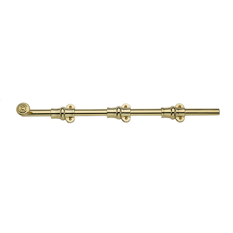 Lifetime Polished Brass Heavy Duty Surface Bolt