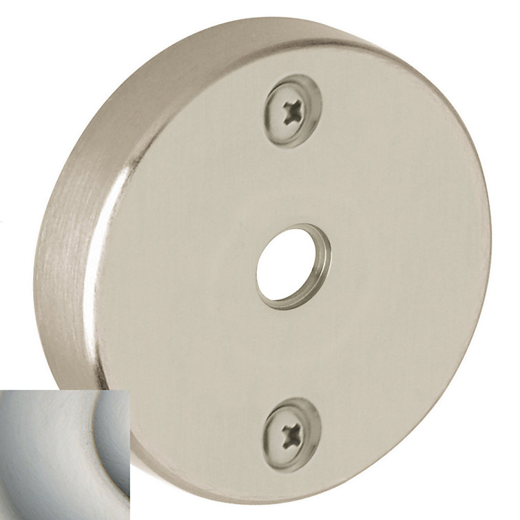 Satin Nickel Round Emergency Release Trim with Solid Brass