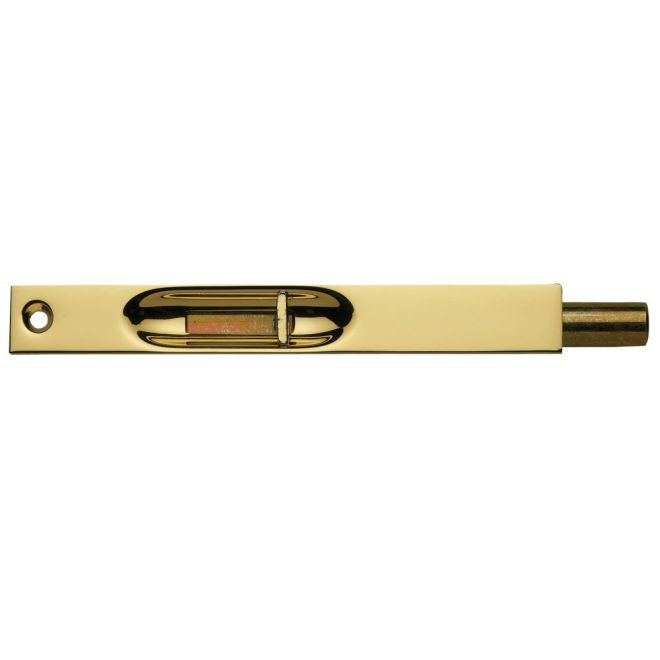Lifetime Polished Brass 6" Flush Bolt Door Lock