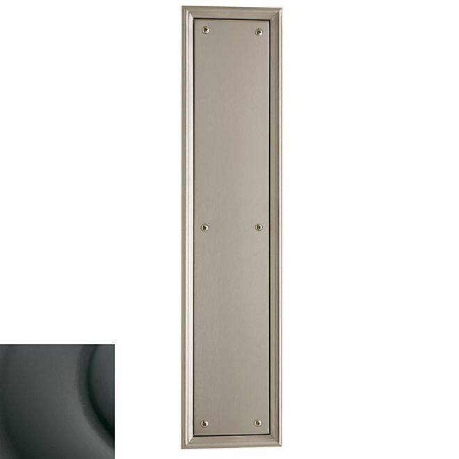 Baldwin Oil Rubbed Bronze 15" Push Plate with Mounting Hardware