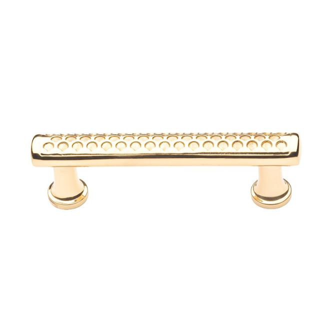 Polished Brass 3" Bar Pull with Mounting Hardware