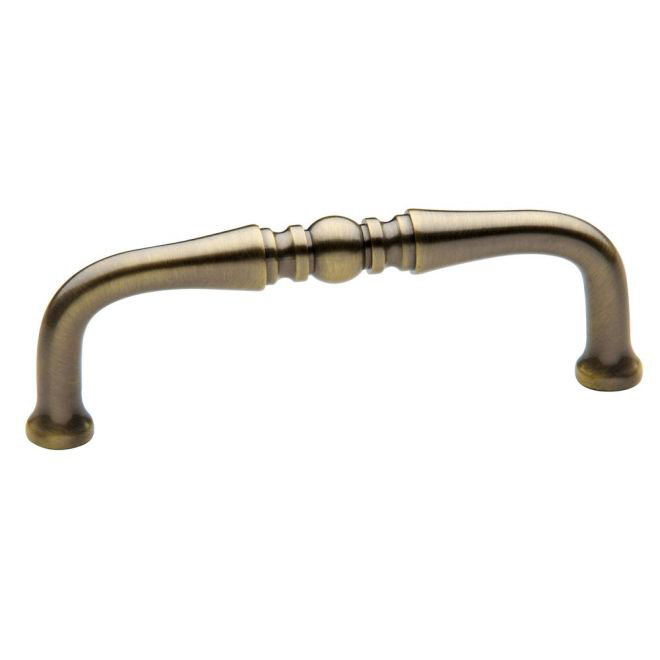 Antique Brass 4" Traditional Cup Handle Pull