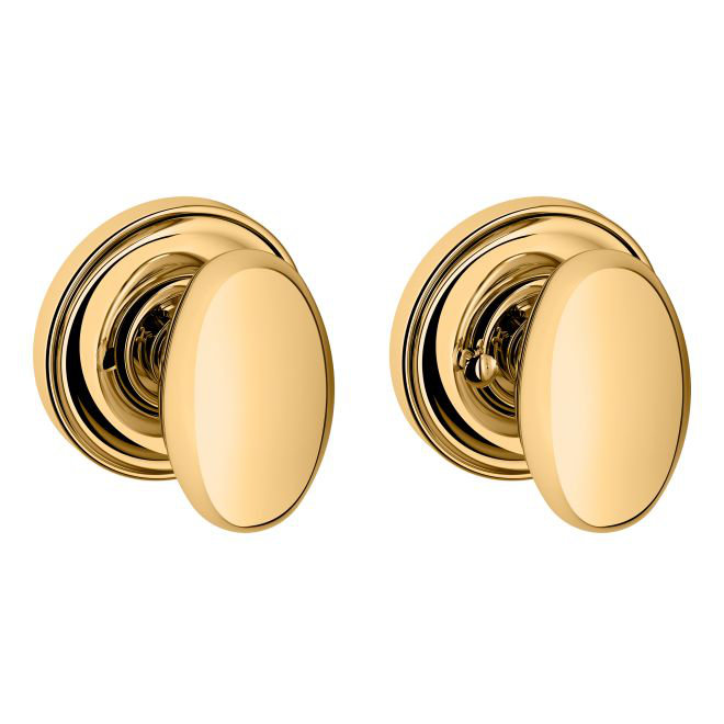 Unlacquered Brass Traditional Privacy Door Knob Set