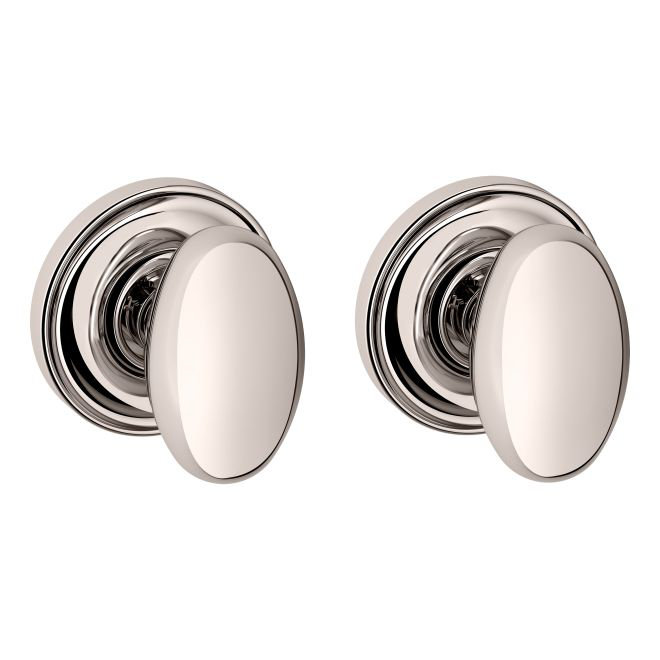 Lifetime Polished Nickel Passage Door Knob with Rose