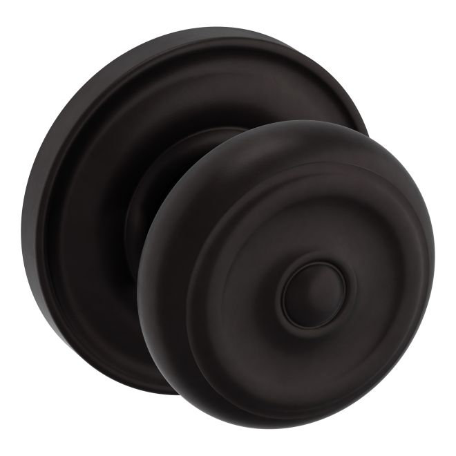 Oil Rubbed Bronze Colonial Dummy Door Knob with Rose