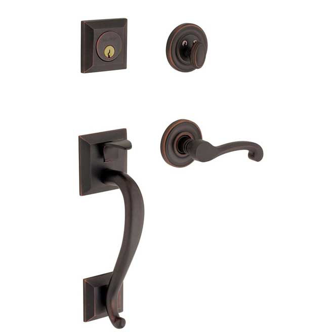 Small Oil Rubbed Bronze Classic Single Cylinder Handleset