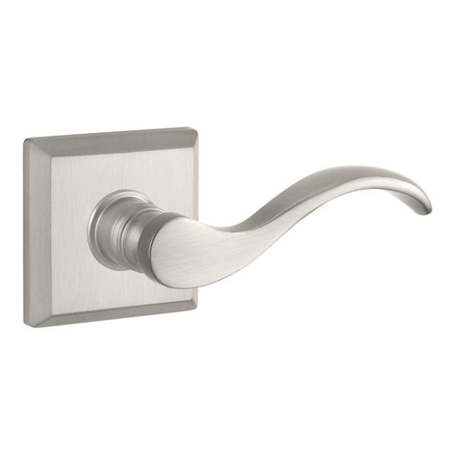 Satin Nickel Solid Brass Wave Lever Door Handle
