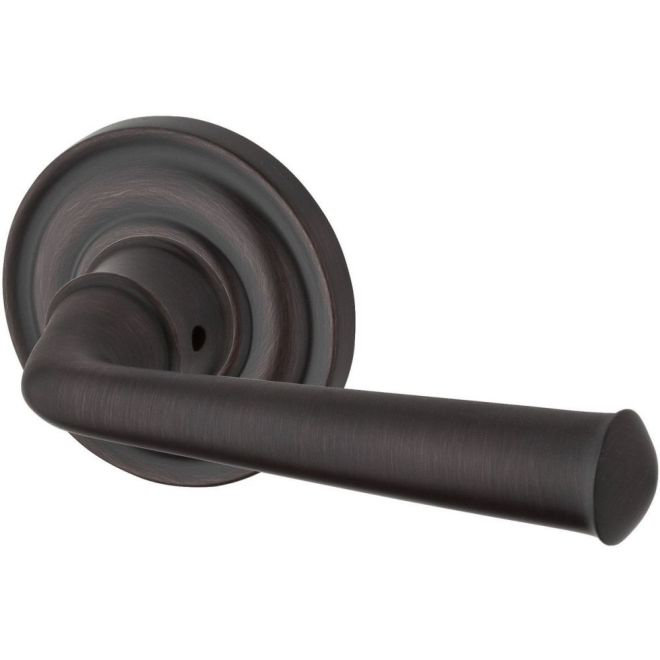 Venetian Bronze Round Solid Interior Door Lever