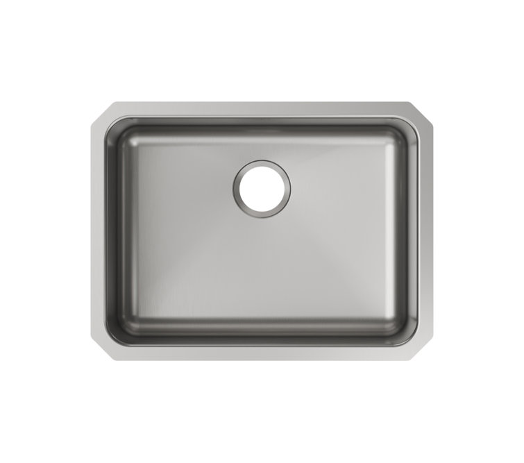 Lustrous Satin Stainless Steel Single Bowl Undermount Kitchen Sink