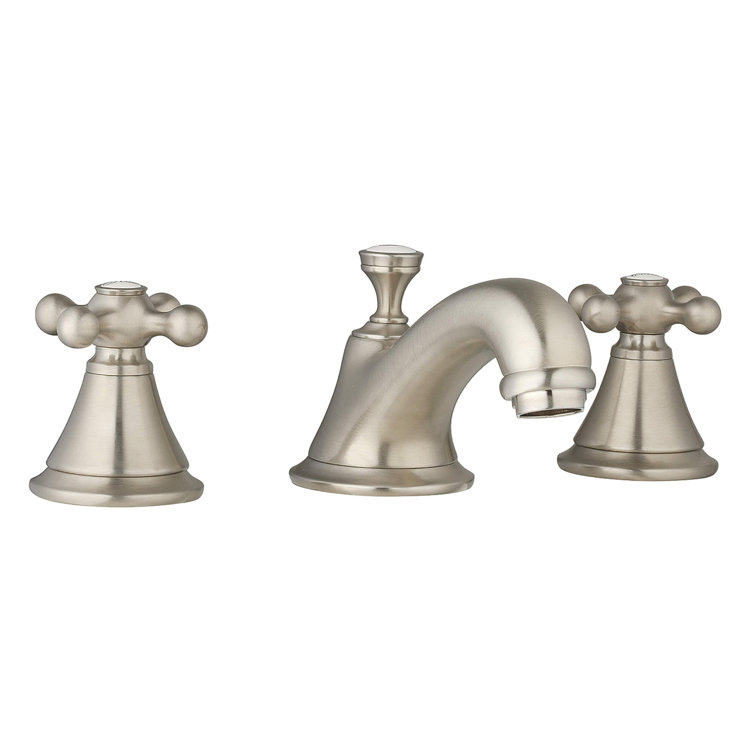 Seabury Arch & Bow Dual Cross Handles in Brushed Nickel