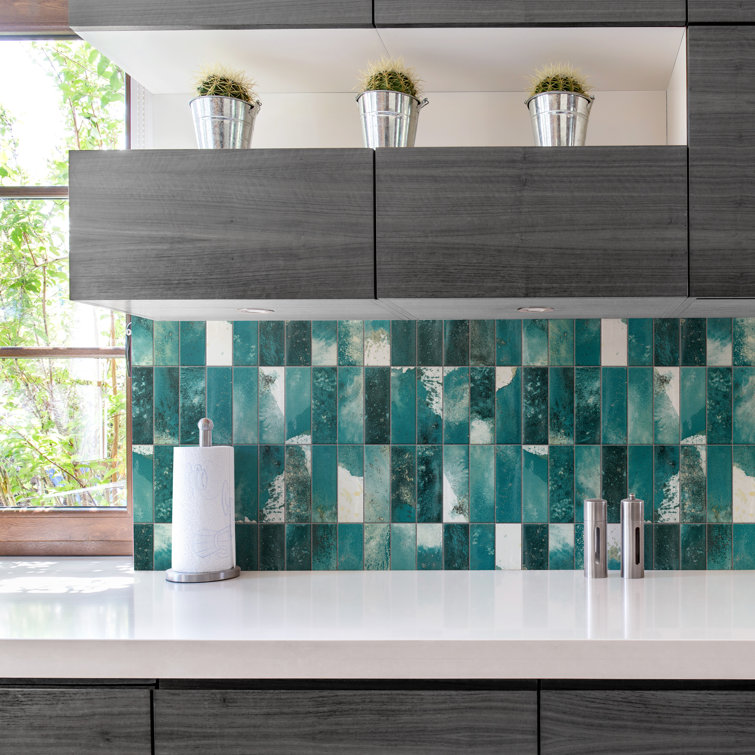 Kings Luxe Tradition Green Porcelain Subway Wall Tile