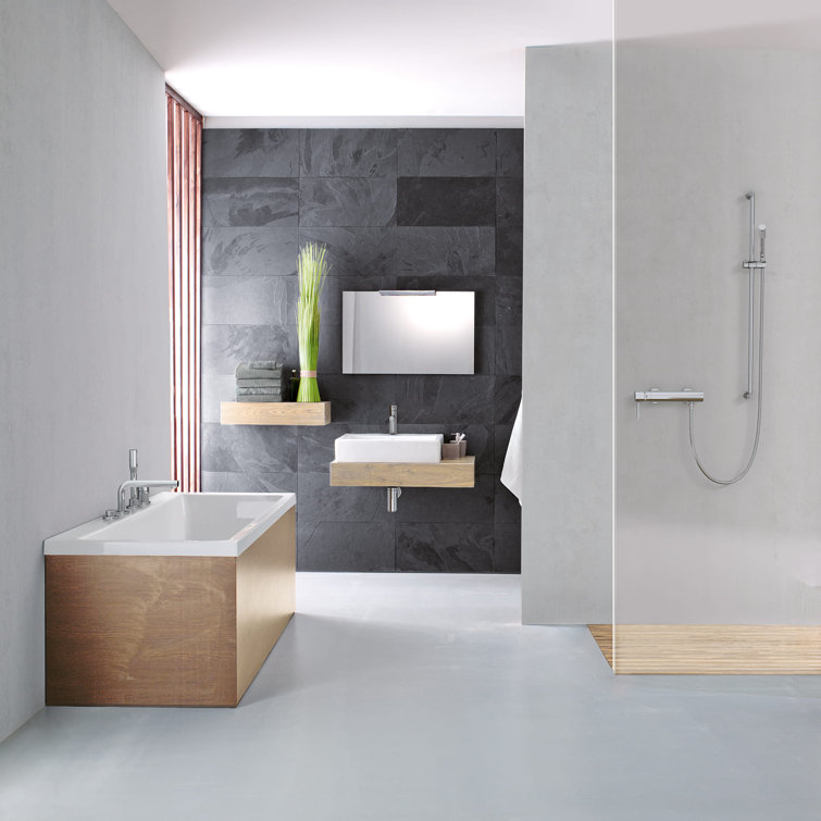 StarLight Chrome Deck Mounted Roman Tub Faucet with Handshower