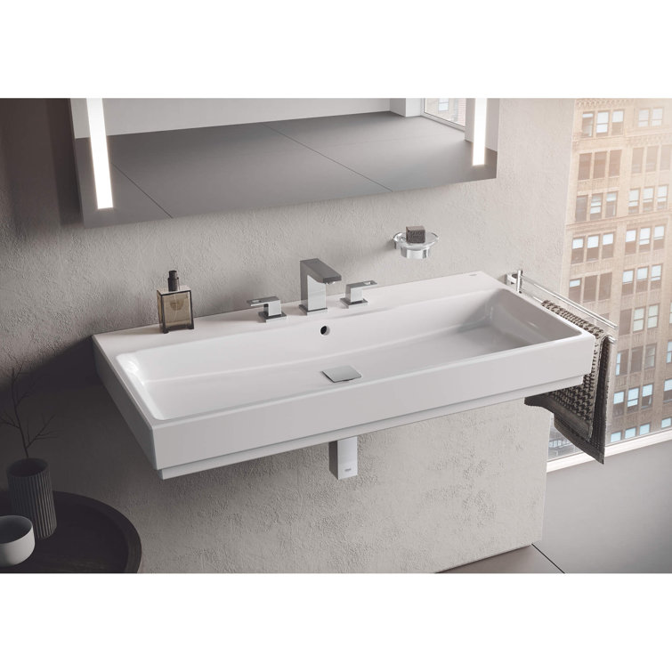 Chrome Glass Wall-Mounted Modern Toothbrush Holder
