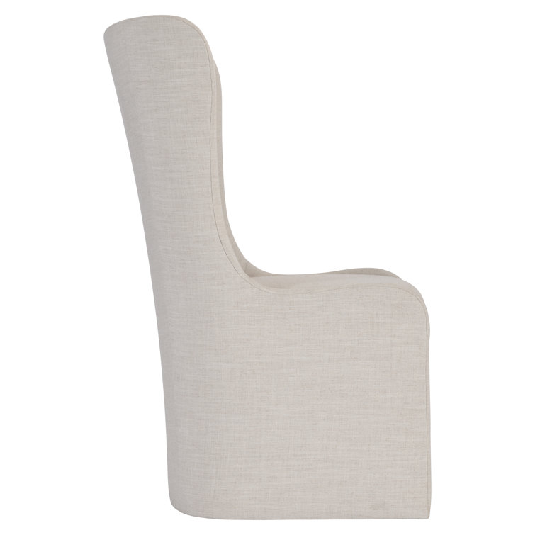 Albion Linen Upholstered Parsons Side Chair in Beige