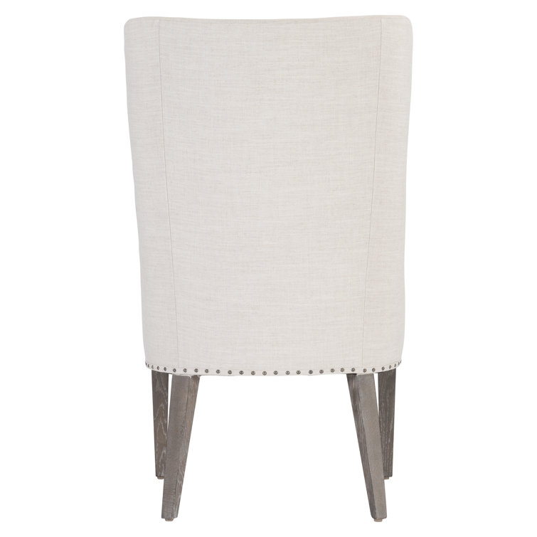 Transitional Beige Albion Upholstered Parsons Side Chair