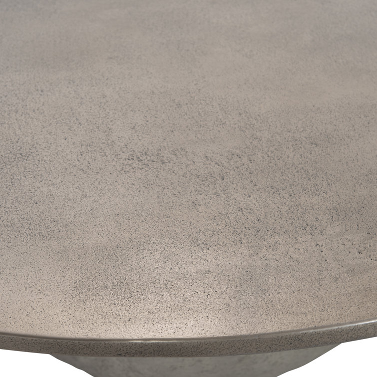 Kaori 52" Gray Transitional Rectangular Metal Coffee Table