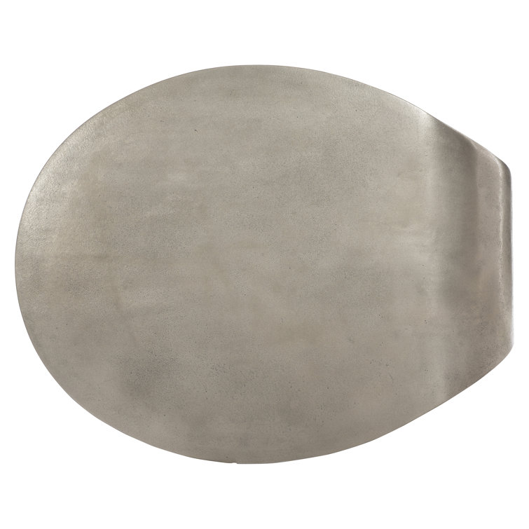 Kaori 52" Gray Transitional Rectangular Metal Coffee Table