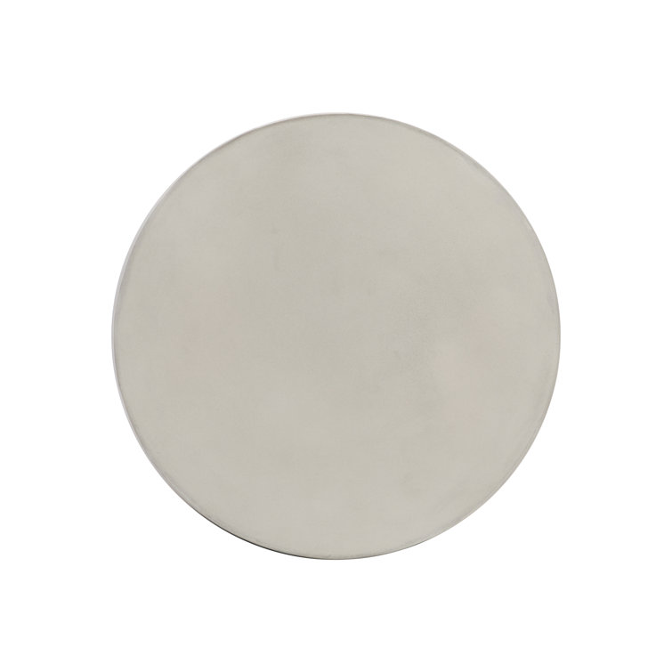Nidra Transitional Gray Concrete Round End Table 20"