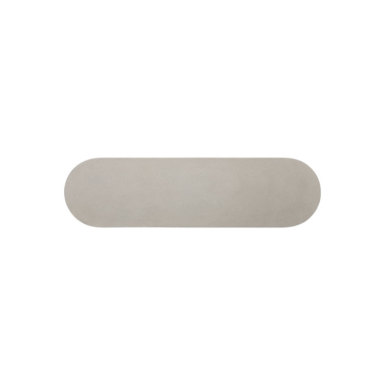 Vida 66'' Sand Grey Textured Concrete Rectangular Console Table