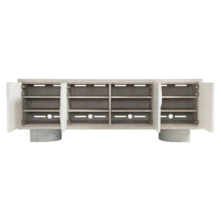 Lunula 86'' Beige and Gray Concrete Base Sideboard