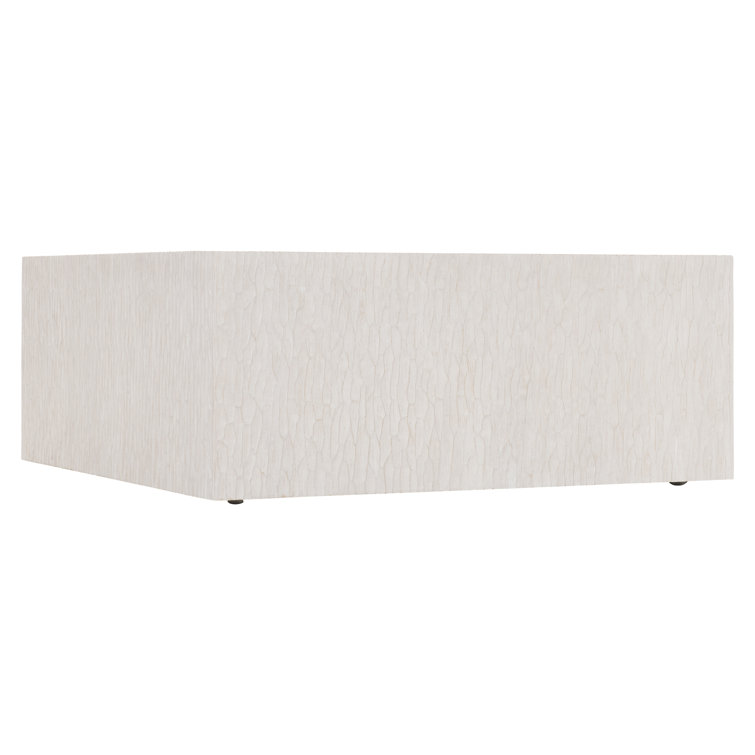 Cream Square Transitional Wood Coffee Table
