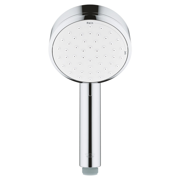 Chrome Multi-Function Handheld Shower Head with Rain and Jet Settings