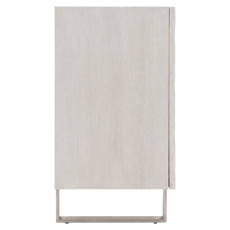 Solaria Transitional 59'' Beige Oak Sideboard with Nickel Accents