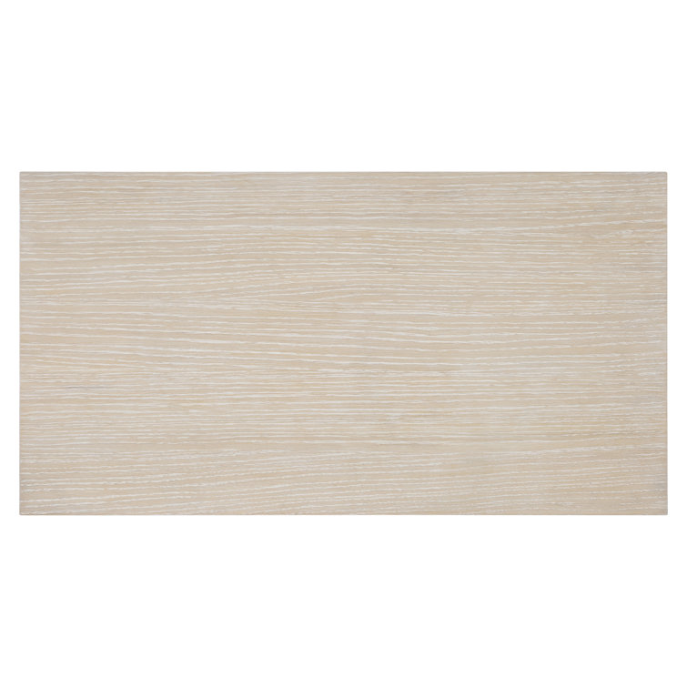 Transitional Beige Ash and Oak 3-Drawer Nightstand with USB Charger