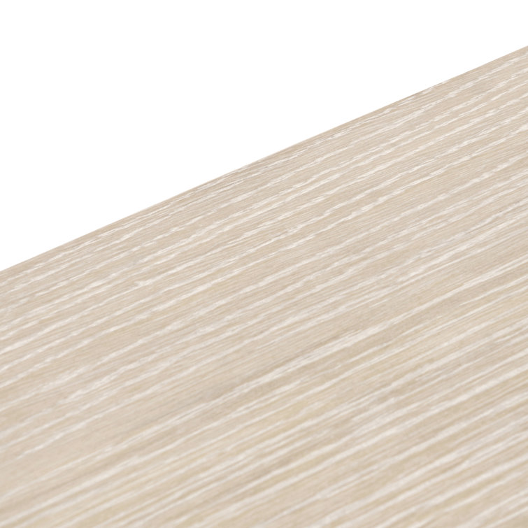 Transitional Beige Ash and Oak 3-Drawer Nightstand with USB Charger