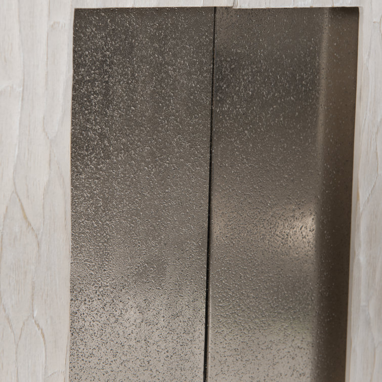 Solaria Transitional 59'' Beige Oak Sideboard with Nickel Accents