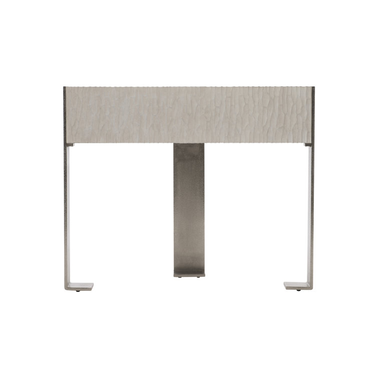 Solaria Transitional Beige 1-Drawer Nightstand with USB Charger