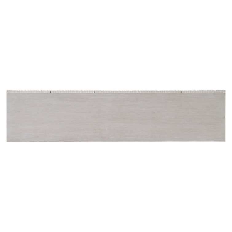 Transitional Cream White Oak Entertainment Credenza with Cabinet