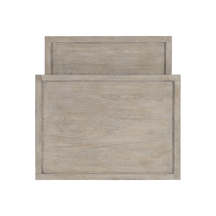Gray Oak and Metal Rectangular Nesting Tables