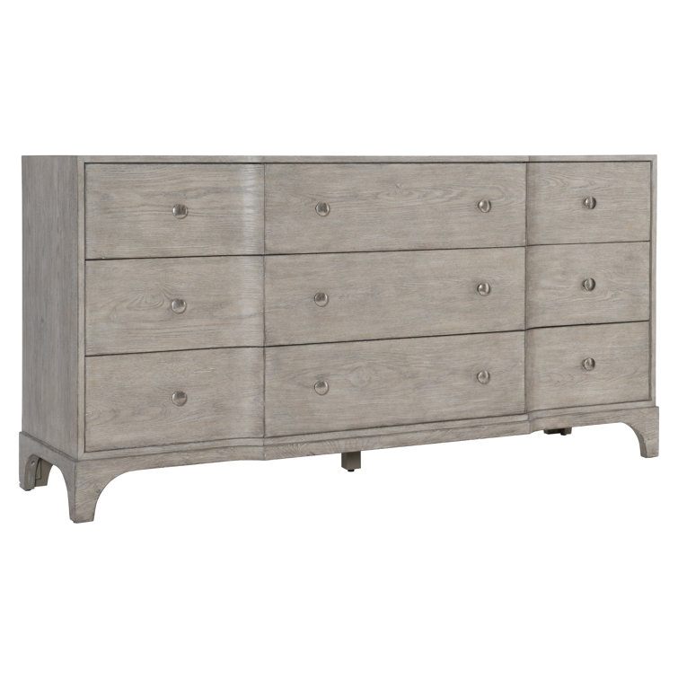 Gray Coastal 9-Drawer Soft Close Dresser