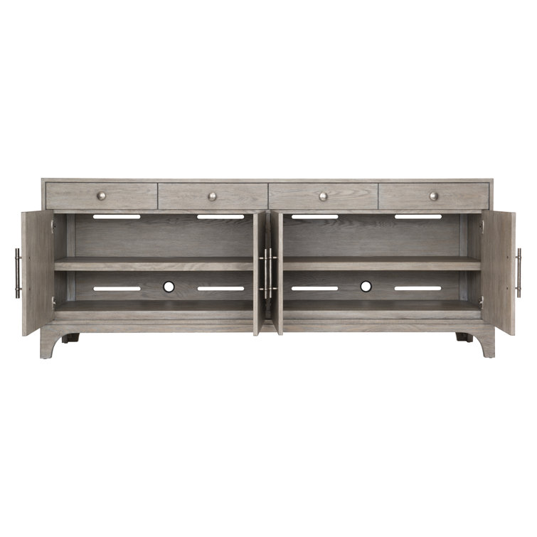 Albion Transitional Gray White Oak Sideboard with Cabinet