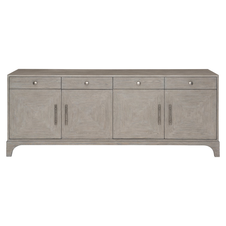 Albion Transitional Gray White Oak Sideboard with Cabinet