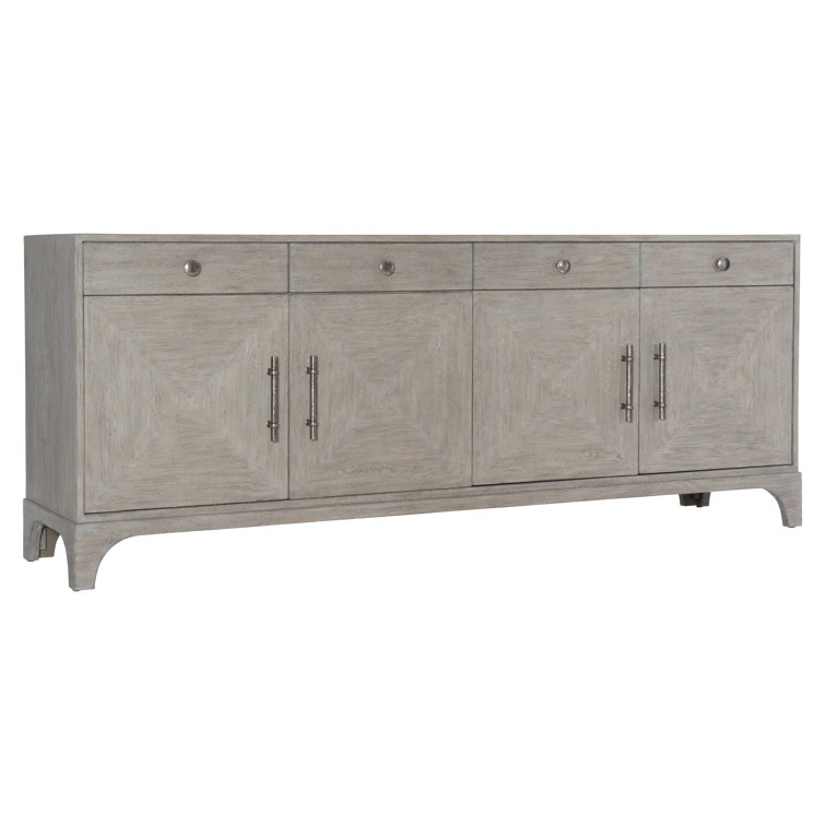 Albion Transitional Gray White Oak Sideboard with Cabinet