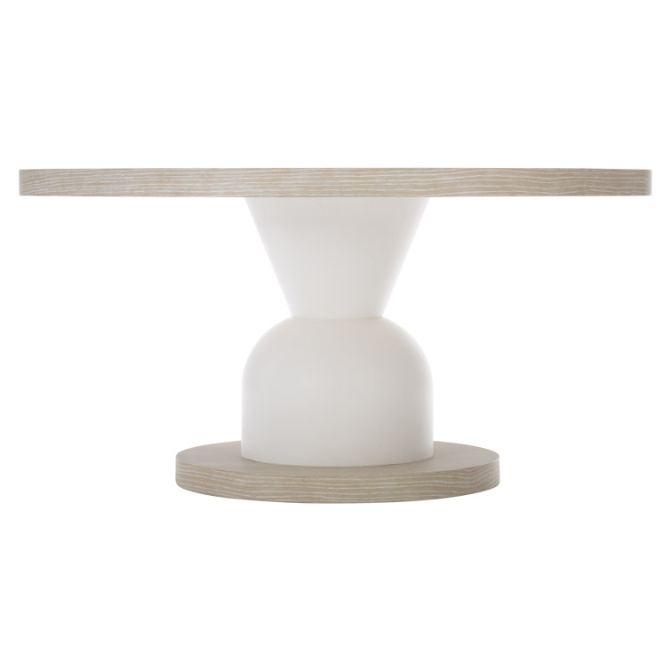 60'' Brown and White Reclaimed Wood Round Dining Table