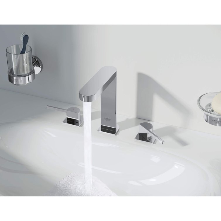 Essentials Clear Glass Wall-Mounted Soap Dish with Chrome Holder