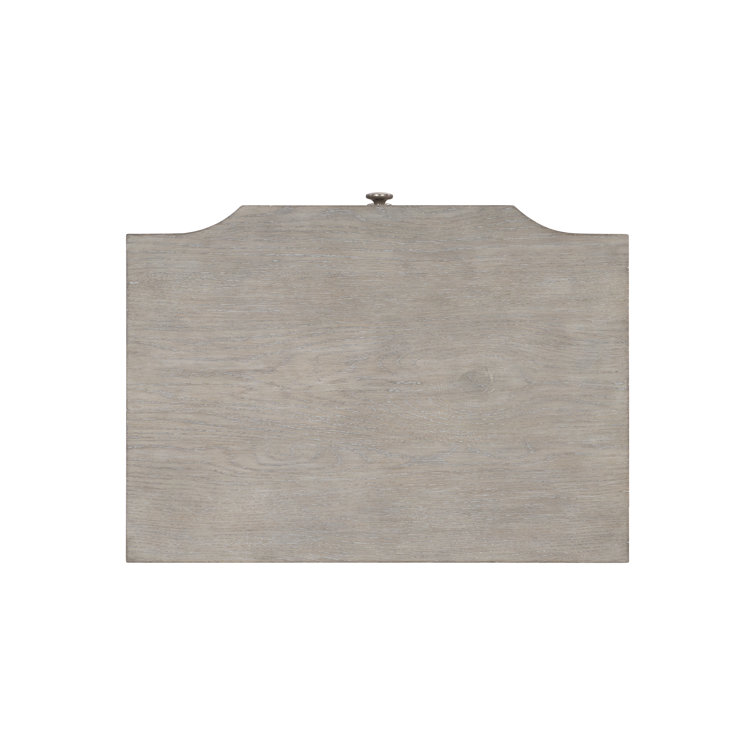 Gray Transitional 3-Drawer Nightstand with Zinc Pulls