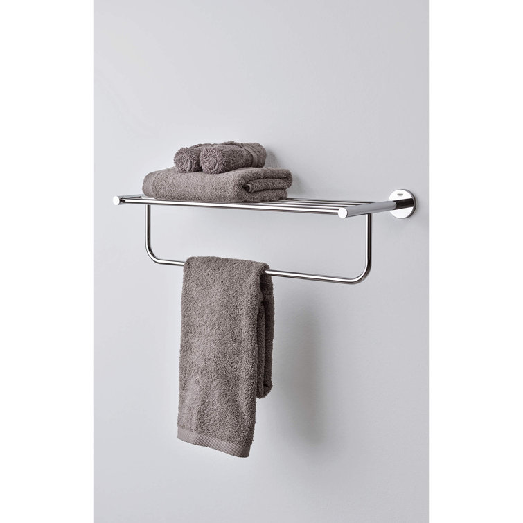 Chrome Wall Mounted Multi-Towel Rack with 5 Bars