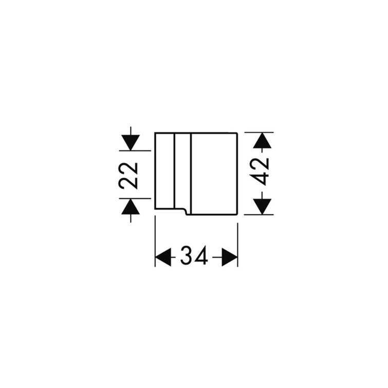 Chrome Wall-Mounted Shower Bracket