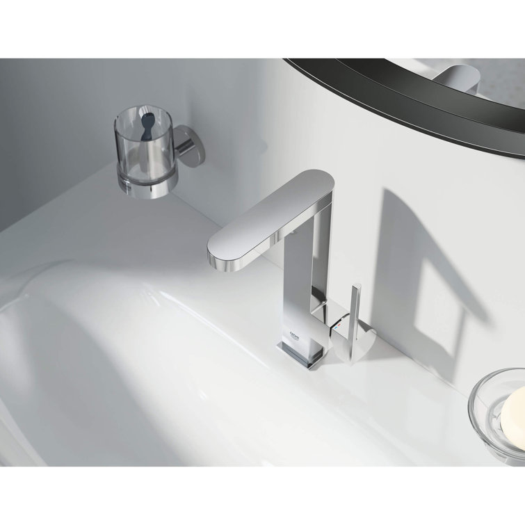 Essentials Clear Glass Wall-Mounted Soap Dish with Chrome Holder