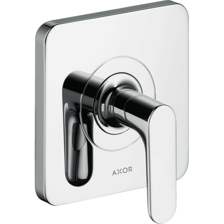 Modern Brushed Nickel Shower Faucet Trim with Lever