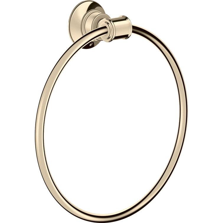 Polished Nickel Modern Wall Mounted Towel Ring