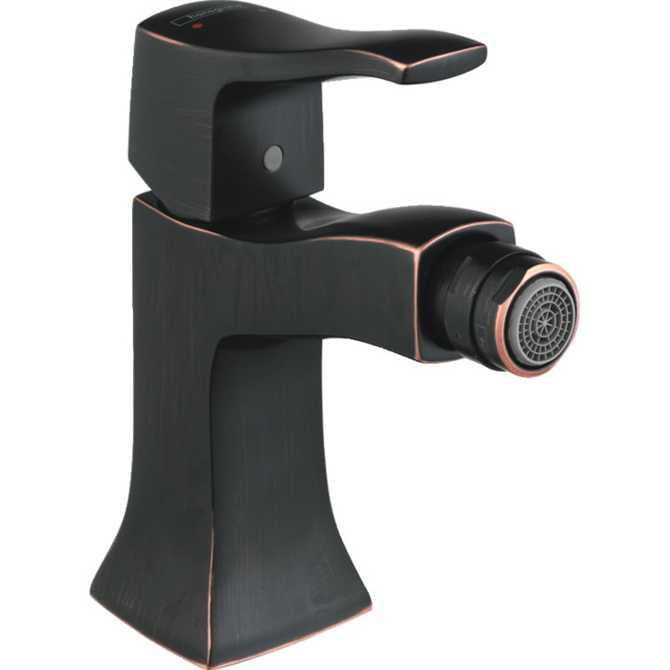 Elegant Metris C Single Hole Oil-Rubbed Bronze Bidet Faucet with Lever Handle
